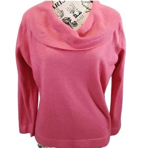 SMI Design Super‎ Soft Coral Acrylic Cowl Neck Sweater Women's Size M